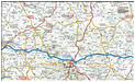 Carte détaillée Creuse nord