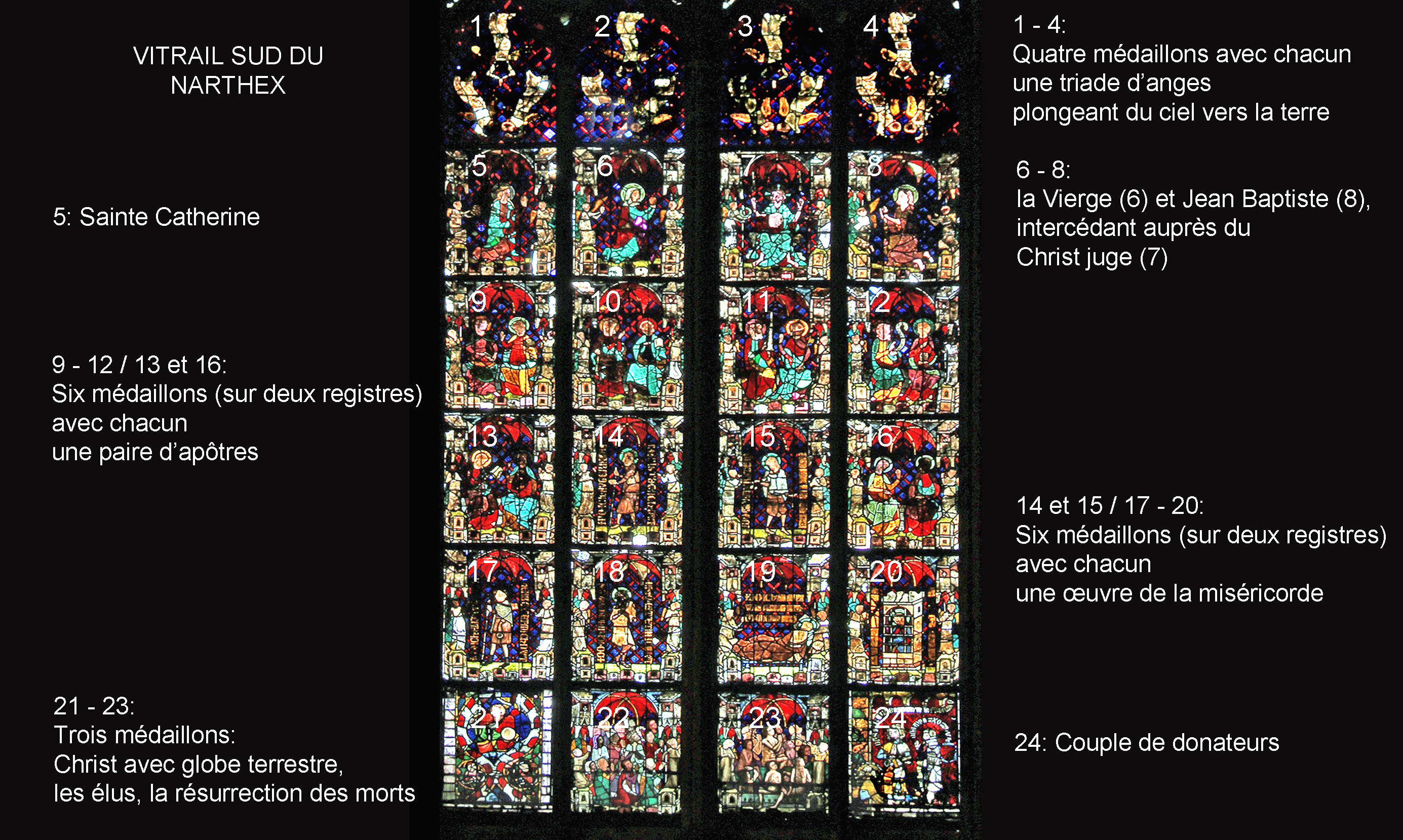 Vitraux du narthex
