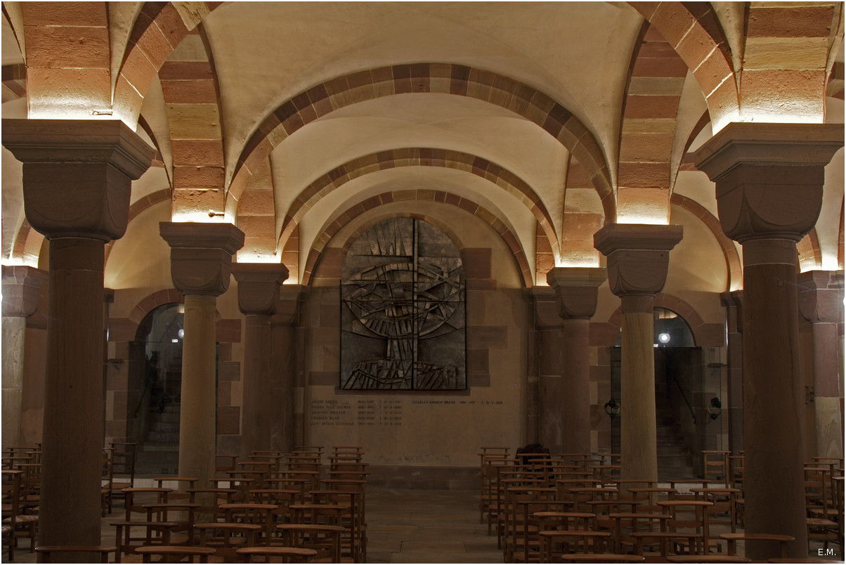 Strasbourg Crypte de la cathédrale